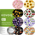 32 Pack Dexcom G7 Overpatches with Reusable Hardshell Cover (Yellow Flower)