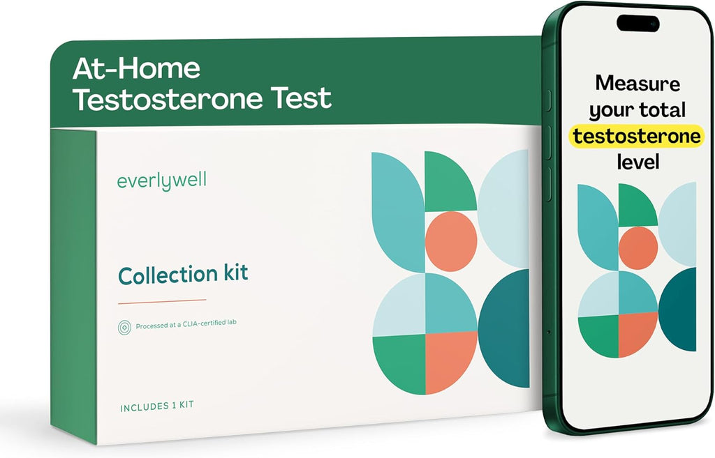 At-Home Testosterone Collection Kit for Men, Measures Total Testosterone Level for Accurate Results from Clia-Certified Labs, Ages 18 Plus