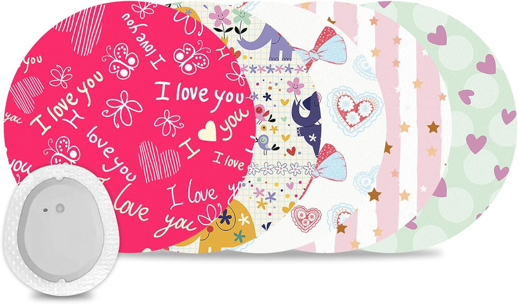 10 Pack G7 Adhesive Patches Waterproof & Sweatproof,Flexible & Breathable Covers for G7 & Stelo,Non-Glue Central,Hypoallergenic & Latex-Free Overpatch for 15 Days,Adorable Decor