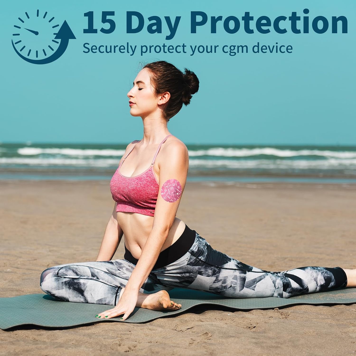 10 Pack G7 Adhesive Patches Waterproof & Sweatproof,Flexible & Breathable Covers for G7 & Stelo,Non-Glue Central,Hypoallergenic & Latex-Free Overpatch for 15 Days,Adorable Decor