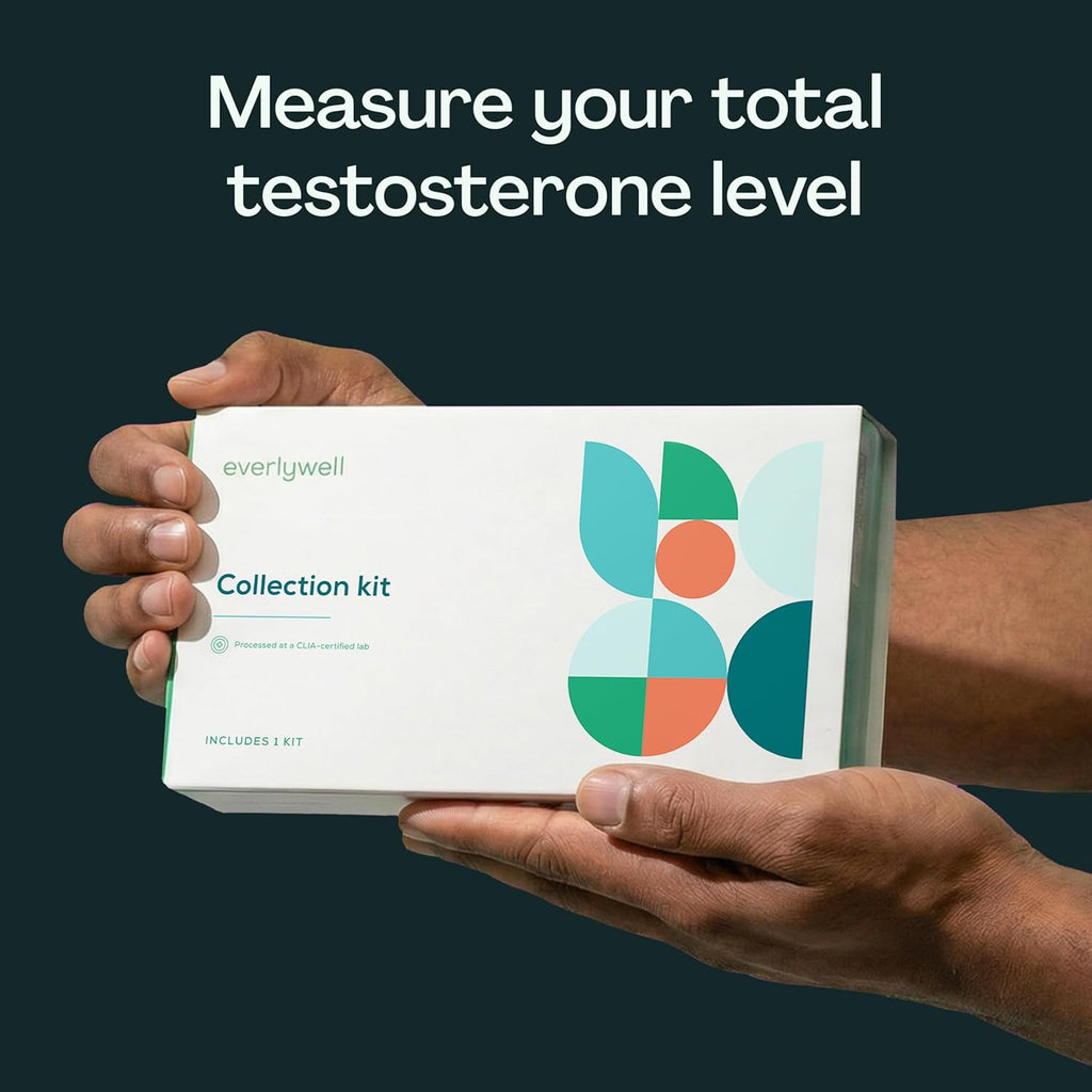 At-Home Testosterone Collection Kit for Men, Measures Total Testosterone Level for Accurate Results from Clia-Certified Labs, Ages 18 Plus