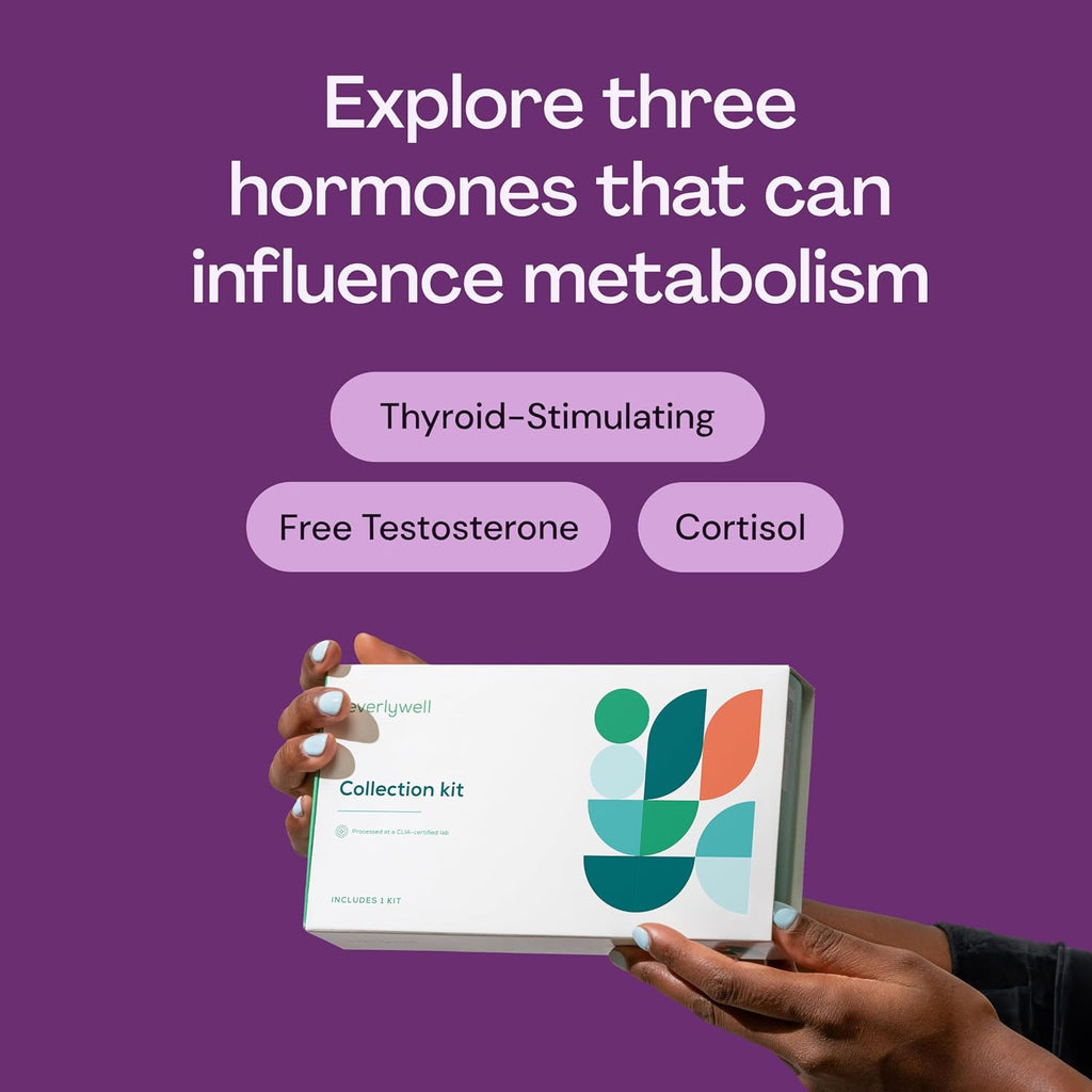 At-Home Metabolism and Stress Hormone Test Kit - Measures Cortisol and Other Hormones - Clia-Certified Lab Results within Days - for Men and Women Ages 18 Plus